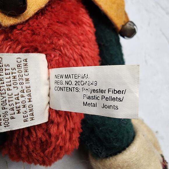 Ganz Cottage Collectibles Jester Teddy Bear Christmas Jolly Vintage Clown - Picture 9 of 9